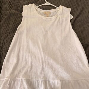 Michael Kors White Sleeveless Tank Top